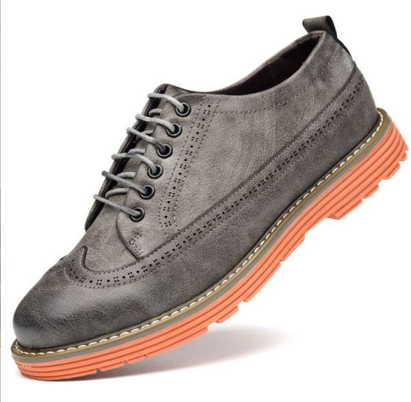 men's luxury brogue shoes handmade metal buckle decoration two-color stitching rhinestone carving round head fashion business shoes loa, Black
men's luxury brogue shoes handmade metal buckle decoration two-color stitching rhinestone carving round head fashion business shoes loa, Black
