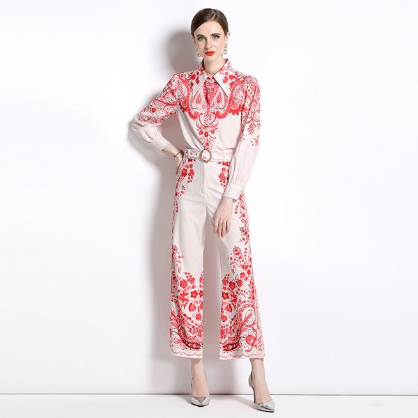 retro floral pants outfits for women 2 piece sets 2023 long sleeve blouse and graceful trousers party women designer two piece set casual va, White
retro floral pants outfits for women 2 piece sets 2023 long sleeve blouse and graceful trousers party women designer two piece set casual va, White