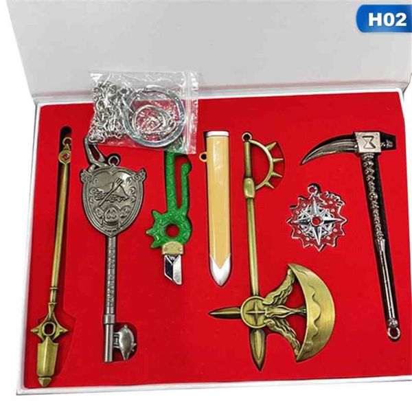6pcs lot japan nanatsu no taizai dragon's sin of wrath sword keychains anime the seven deadly sins escanor axe keyring holder176b, Silver
6pcs lot japan nanatsu no taizai dragon's sin of wrath sword keychains anime the seven deadly sins escanor axe keyring holder176b, Silver