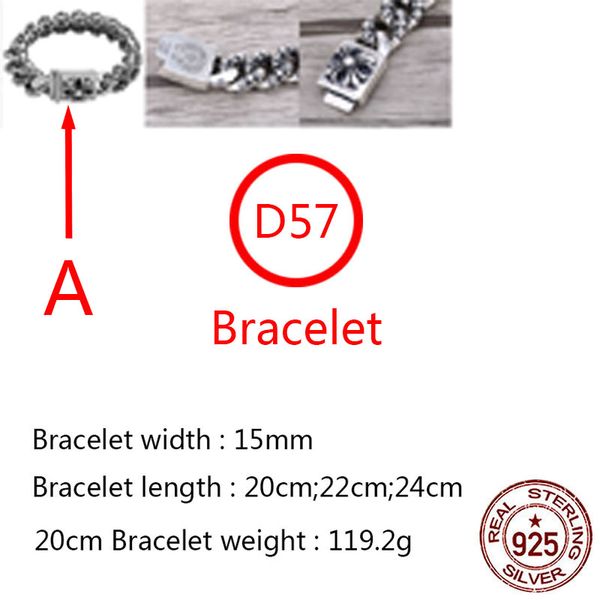 d57 s925 sterling silver bracelet personalized fashion dominant cross flower couple jewelry punk hip hop style jewelry gift for lovers, Golden;silver
d57 s925 sterling silver bracelet personalized fashion dominant cross flower couple jewelry punk hip hop style jewelry gift for lovers, Golden;silver