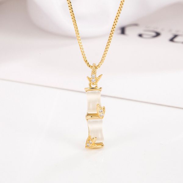 bamboo pendant necklace female cold wind hundred collarbone chain simple temperament tide necklace, Silver
bamboo pendant necklace female cold wind hundred collarbone chain simple temperament tide necklace, Silver