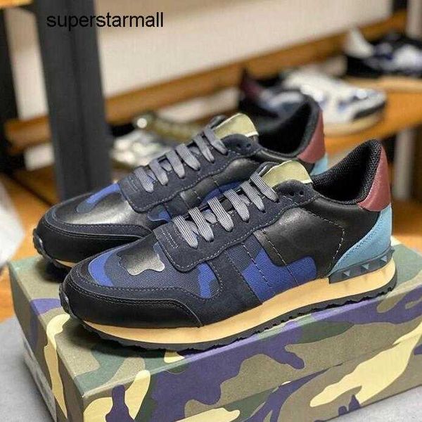 fashion designer camouflage casual shoes women men mixed color studded flat soled mesh camo suede leather leis valentinoe''valenti, Black
fashion designer camouflage casual shoes women men mixed color studded flat soled mesh camo suede leather leis valentinoe''valenti, Black