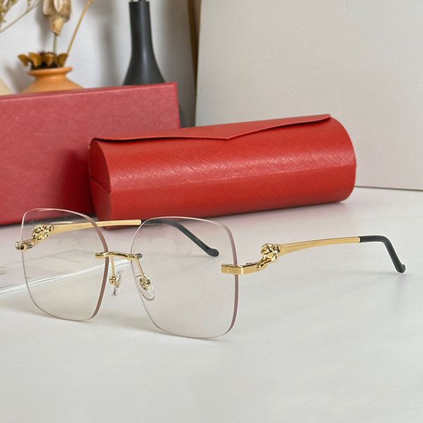 Luxury square cut frameless designer sunglasses with high-quality 1:1 metal leg CT0359S fashionable mens and womens gradient Lunettes for leisure vacation
Luxury square cut frameless designer sunglasses with high-quality 1:1 metal leg CT0359S fashionable mens and womens gradient Lunettes for leisure vacation