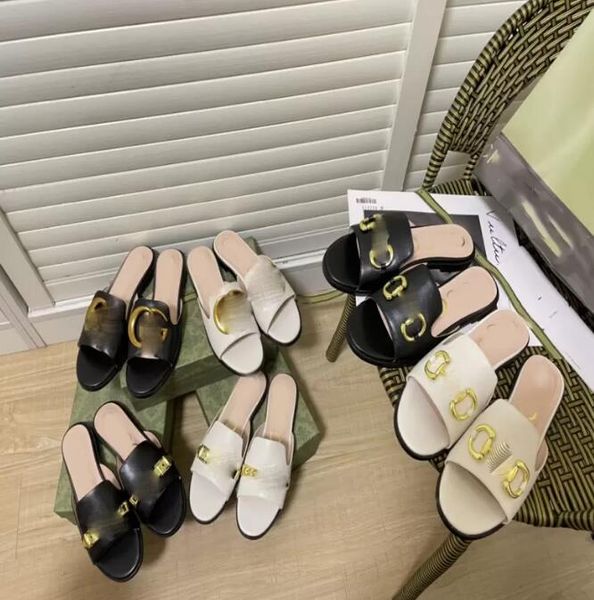 brand slippers women's flat slippers high-grade leather sandals summer metal logo sheepskin fashion beach flip-flops shoes 35-42 with b, Black
brand slippers women's flat slippers high-grade leather sandals summer metal logo sheepskin fashion beach flip-flops shoes 35-42 with b, Black