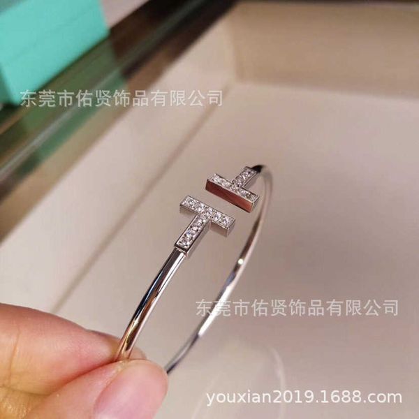 factory designer bangle originallive broadcast better tiffy double t diamond set titanium steel bracelet womens 18k rose gold light luxury p, Black
factory designer bangle originallive broadcast better tiffy double t diamond set titanium steel bracelet womens 18k rose gold light luxury p, Black