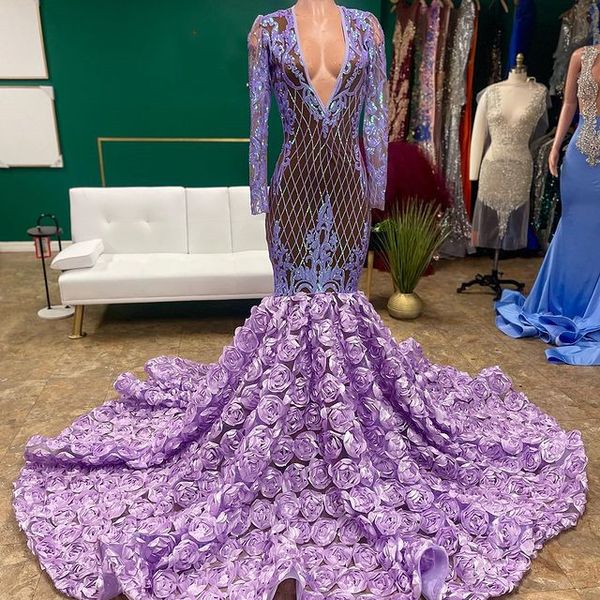 2023 april aso ebi lilac mermaid prom dress sequined lace evening formal party second reception birthday engagement gowns dresses robe de so, Black
2023 april aso ebi lilac mermaid prom dress sequined lace evening formal party second reception birthday engagement gowns dresses robe de so, Black