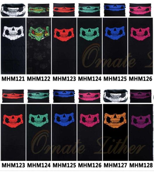 Image of Skull Scarf Thin Balaclava Seamless Bandana Cycling Headscarf Ski Mask mask Neck Warmer Hiking Headband Men 10pcs/lot8860335