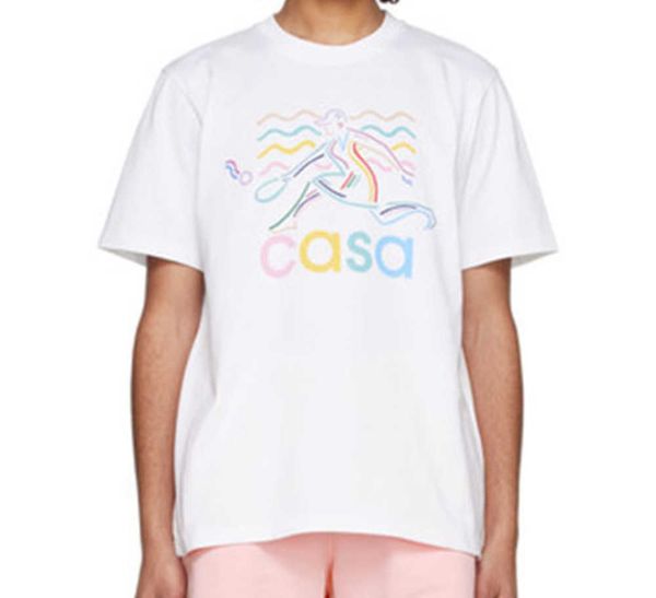 summer casablanca designer shirt wave print 23ss loose and versatile short-sleeve fashion t-shirt casablanc, White;black
summer casablanca designer shirt wave print 23ss loose and versatile short-sleeve fashion t-shirt casablanc, White;black