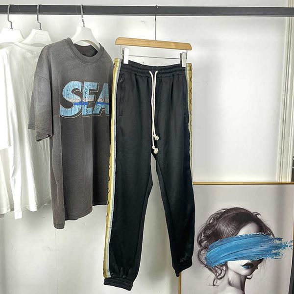designer t shirt shirt high edition classic double strap reflective ribbon leggings guards pants label relaxed casual, Black
designer t shirt shirt high edition classic double strap reflective ribbon leggings guards pants label relaxed casual, Black