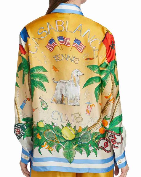 casablanca designer shirt 23ss sunset flower dog male and female white twill silk long-sleeved shirt casablanc, White;black
casablanca designer shirt 23ss sunset flower dog male and female white twill silk long-sleeved shirt casablanc, White;black