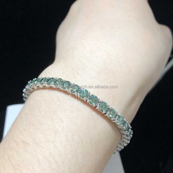 pass the diamond test 4mm wide 925 sterling silver plated with 18k gold green moissanite tennis bracelet hip-hop
pass the diamond test 4mm wide 925 sterling silver plated with 18k gold green moissanite tennis bracelet hip-hop