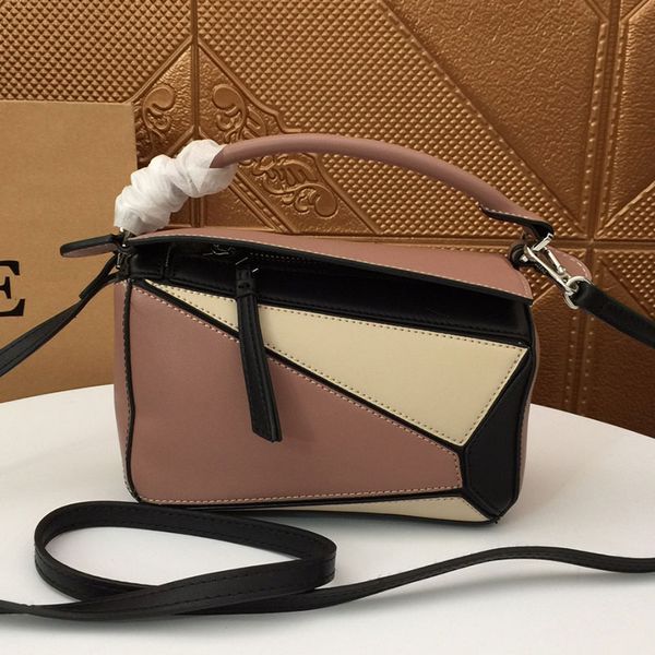 high grade luxury women's puzzle geometric shoulder bag designer handbag crossbody bag fashion contrast colored fabric with letter loew
high grade luxury women's puzzle geometric shoulder bag designer handbag crossbody bag fashion contrast colored fabric with letter loew