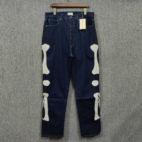 japanese fashion brand kapital skeleton bone embroidery hirata hehong men's loose casual jeans, Black;brown
japanese fashion brand kapital skeleton bone embroidery hirata hehong men's loose casual jeans, Black;brown