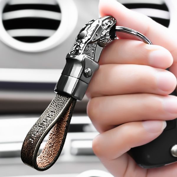 keychains lanyards honest luxury men women car keychain leapard dragon genuine leather rope key ring for male jewelry creativity gift wholes, Silver
keychains lanyards honest luxury men women car keychain leapard dragon genuine leather rope key ring for male jewelry creativity gift wholes, Silver