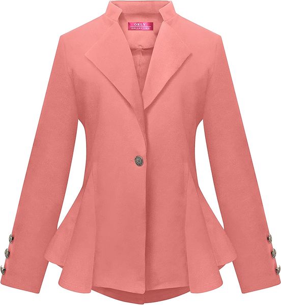 high low blazers for work casual plus size knit blazer jacket full sleeves blazers women work jacket for office and parties, Red;black
high low blazers for work casual plus size knit blazer jacket full sleeves blazers women work jacket for office and parties, Red;black