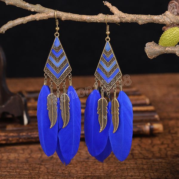 vintage simple feather leaf tassel earrings for women bohemian geometric retro hanging long drop dangle earrings brincos, Silver
vintage simple feather leaf tassel earrings for women bohemian geometric retro hanging long drop dangle earrings brincos, Silver