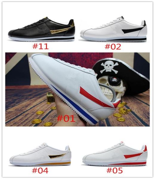 Image of TOP Quality Classic NYLON RM Running Shoes Pink Black Red Triple White Blue Lightweight Run Chaussures Cortez Leather BT QS sneake7787424