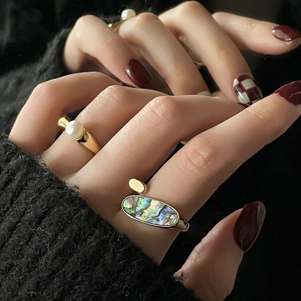 promise rings couple rings matching natural abalone shell ring retro roman personalised love designer new 2023 geometry vintage sterling sil, Silver
promise rings couple rings matching natural abalone shell ring retro roman personalised love designer new 2023 geometry vintage sterling sil, Silver