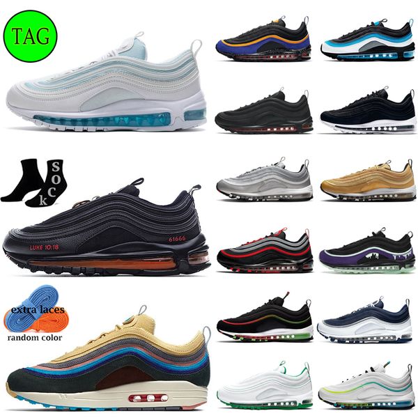 original running shoes 97 97s mens women sneakers desingner trainers new style of triple black white sillver bullet jesus satan light bone p
original running shoes 97 97s mens women sneakers desingner trainers new style of triple black white sillver bullet jesus satan light bone p