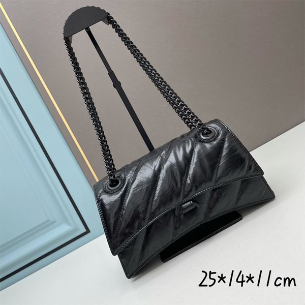luxury designer hourglass bag cowhide messenger shoulder bags all black hardware chain tote wallet lining large capacity clamshell bag retro
luxury designer hourglass bag cowhide messenger shoulder bags all black hardware chain tote wallet lining large capacity clamshell bag retro