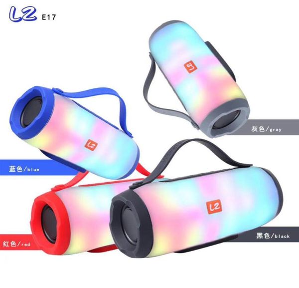 Image of New LZE17 Colorful Wireless Bluetooth Speaker Intelligent Sound Dual Speaker High Power Subwoofer Pulsating Sound8196163
