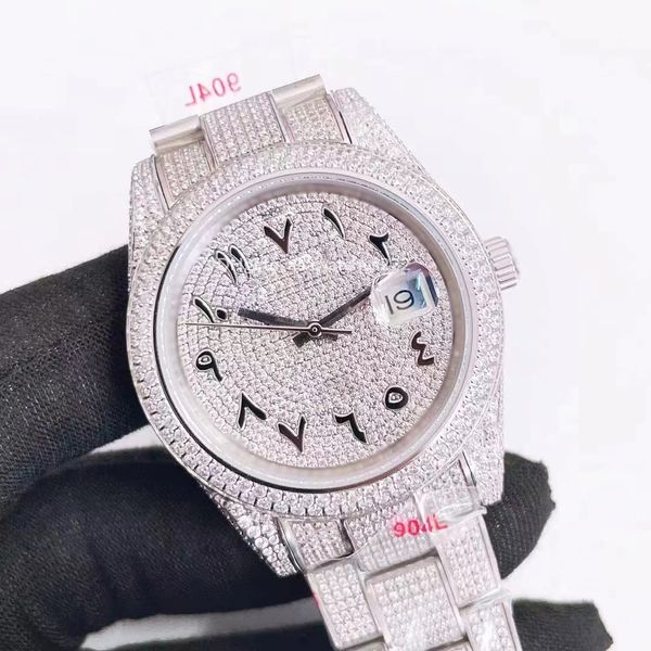 diamond watches mens watch automatic moissanite designer watches 41mm 904l stainless steel bracelet sapphire glass waterproof orologio luxur, Slivery;brown
diamond watches mens watch automatic moissanite designer watches 41mm 904l stainless steel bracelet sapphire glass waterproof orologio luxur, Slivery;brown
