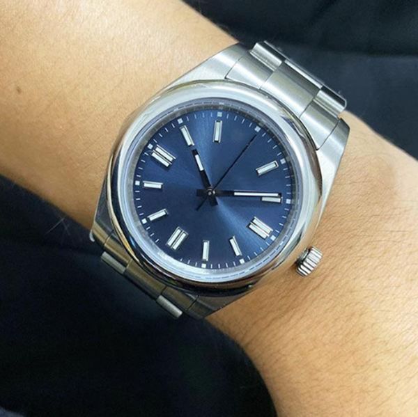 2023 41mm men's watch sapphire silver white stainless steel automatic mechanical blue dial wristwatches mix colors montres de luxe, Slivery;brown
2023 41mm men's watch sapphire silver white stainless steel automatic mechanical blue dial wristwatches mix colors montres de luxe, Slivery;brown