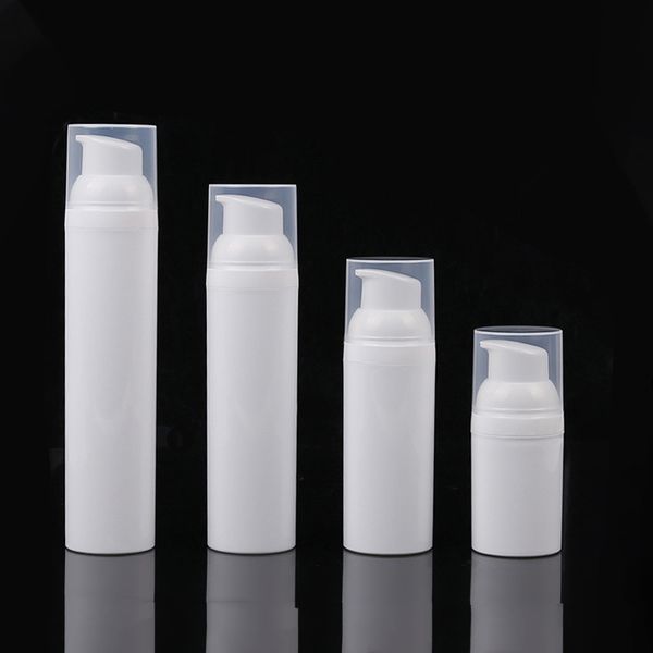 100pcs/lot 15/30/50ml portable empty refillable bottles pump airless pump cosmetic containers with transparent cap
100pcs/lot 15/30/50ml portable empty refillable bottles pump airless pump cosmetic containers with transparent cap