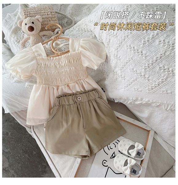 clothing sets summer girls fashion two-piece baby and children's clothing set including shirt and shorts 230410, White
clothing sets summer girls fashion two-piece baby and children's clothing set including shirt and shorts 230410, White