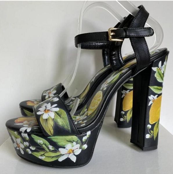 luxury print flower high platform sandals women ankle strap real leather chunky heel modern summer shoes for girls, Black
luxury print flower high platform sandals women ankle strap real leather chunky heel modern summer shoes for girls, Black