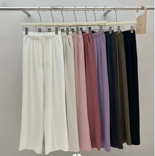 women's pants high waisted suit trembling pants tr twill fabric straight trousers tube casual pants for girl's thin summer pants, Black;white
women's pants high waisted suit trembling pants tr twill fabric straight trousers tube casual pants for girl's thin summer pants, Black;white