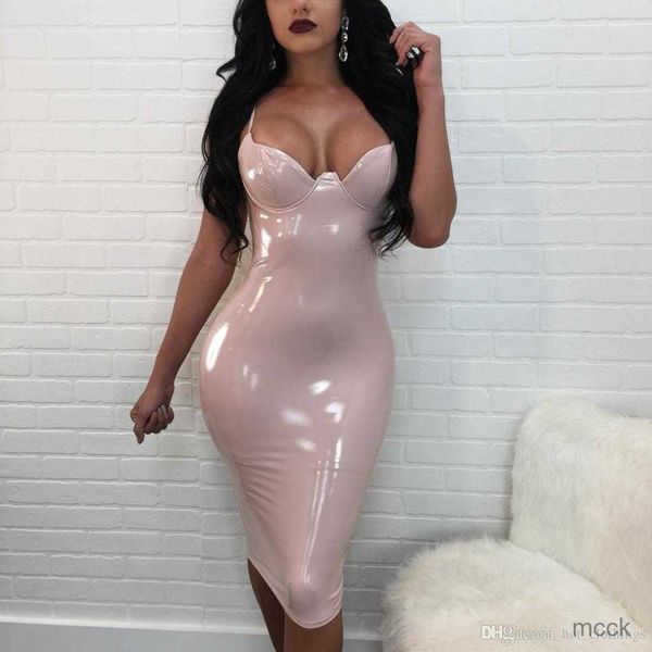 casual dresses women pu v-neck dress autumn sleeveless bodycon dress ladies vintage vestidos spaghetti strap split elegant night club party, Black;gray
casual dresses women pu v-neck dress autumn sleeveless bodycon dress ladies vintage vestidos spaghetti strap split elegant night club party, Black;gray