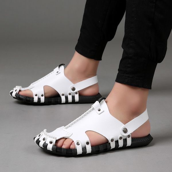 sandals handmade fashion men solid outdoor beach shoes male summer comfort lightweight breathable nonslip man casual 230410, Black
sandals handmade fashion men solid outdoor beach shoes male summer comfort lightweight breathable nonslip man casual 230410, Black