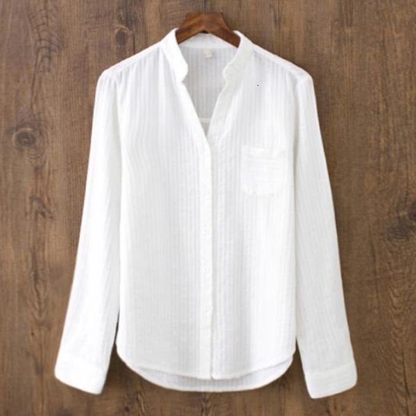 women's blouses shirts pure cotton white shirt for women's elegant retro v-neck long sleeved women's street clothing casual b
women's blouses shirts pure cotton white shirt for women's elegant retro v-neck long sleeved women's street clothing casual b