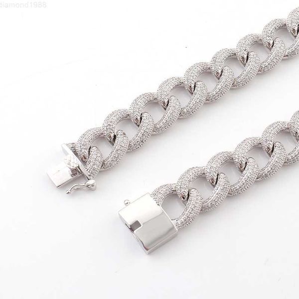 hip hop youth force personalize jewelry white 22k gold cuban chain necklaces, Silver