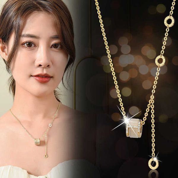 korean version of small waist steel necklace light luxury minority design new lady temperament simple clavicle chain, Silver
korean version of small waist steel necklace light luxury minority design new lady temperament simple clavicle chain, Silver