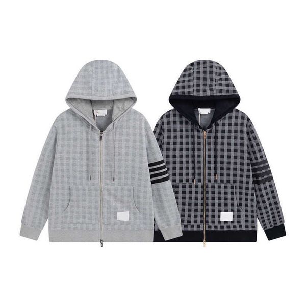 2023 womens designer t shirt tracksuit shirt trendy spring zip hooded plaid casual loose jacket, Black
2023 womens designer t shirt tracksuit shirt trendy spring zip hooded plaid casual loose jacket, Black