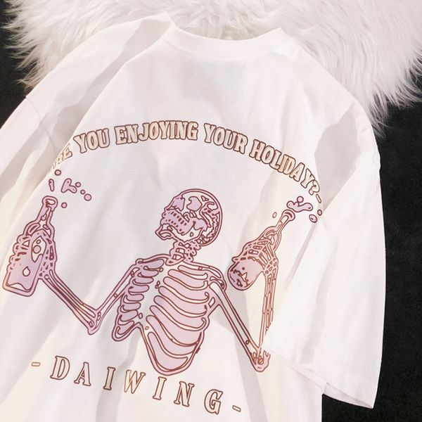 women's t-shirt women's t-shirt skeleton printing kawaii oversized t-shirt women's harajuku retro street outfit y2k fashion 2, White
women's t-shirt women's t-shirt skeleton printing kawaii oversized t-shirt women's harajuku retro street outfit y2k fashion 2, White