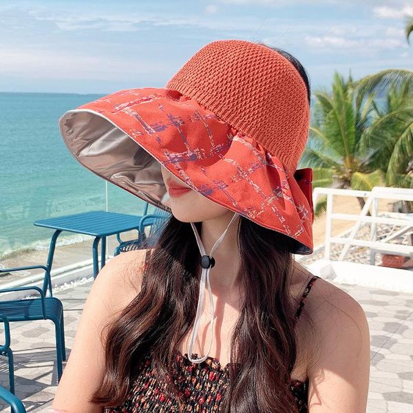 wide brim hats women's summer sunsreen hat adjustable empty floral print outdoor visors casual fordable tour beach, Blue;gray
wide brim hats women's summer sunsreen hat adjustable empty floral print outdoor visors casual fordable tour beach, Blue;gray