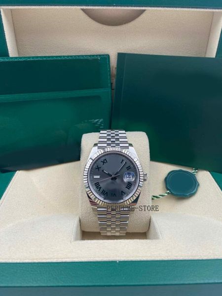 box papers high-quality watch 41mm date just 41mm fluted wimbledon dial jubilee bracelet 126334 mechanical automatic men watches, Slivery;brown
box papers high-quality watch 41mm date just 41mm fluted wimbledon dial jubilee bracelet 126334 mechanical automatic men watches, Slivery;brown