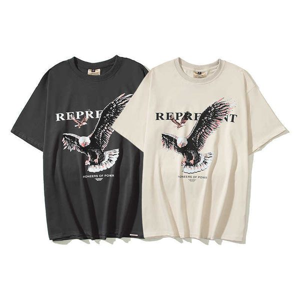 men's t-shirts represent eagle slogan short sleeve t-shirt trendy high street loose bottom couple, White;black
men's t-shirts represent eagle slogan short sleeve t-shirt trendy high street loose bottom couple, White;black