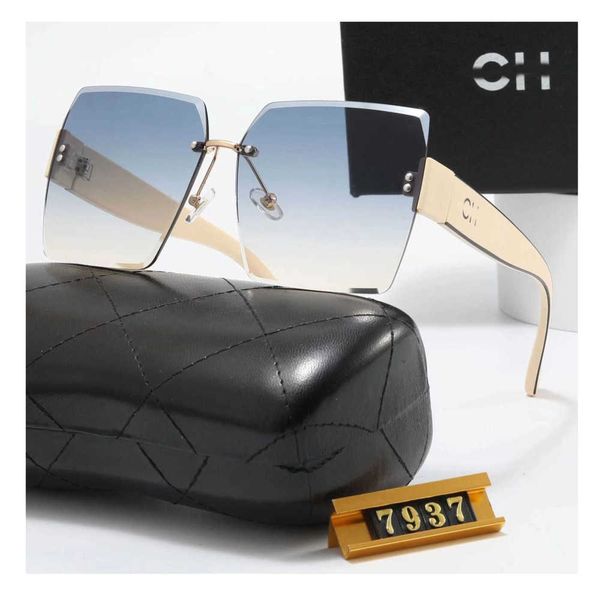 designer channel sunglass luxurious mens woman glasses counter packaging classic fashion oversized frameless uv proof sunglasses, White;black
designer channel sunglass luxurious mens woman glasses counter packaging classic fashion oversized frameless uv proof sunglasses, White;black