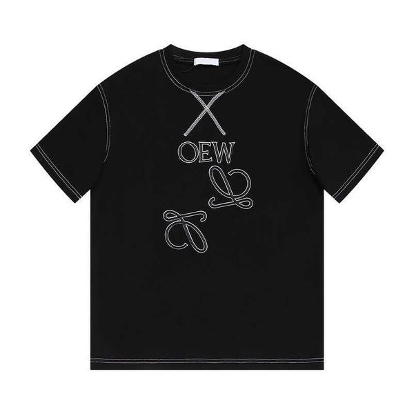 2023 new designer womens t shirt high-end shirt 23 year luo exquisite embroidery round neck sleeve couple t-shirt, White;black
2023 new designer womens t shirt high-end shirt 23 year luo exquisite embroidery round neck sleeve couple t-shirt, White;black