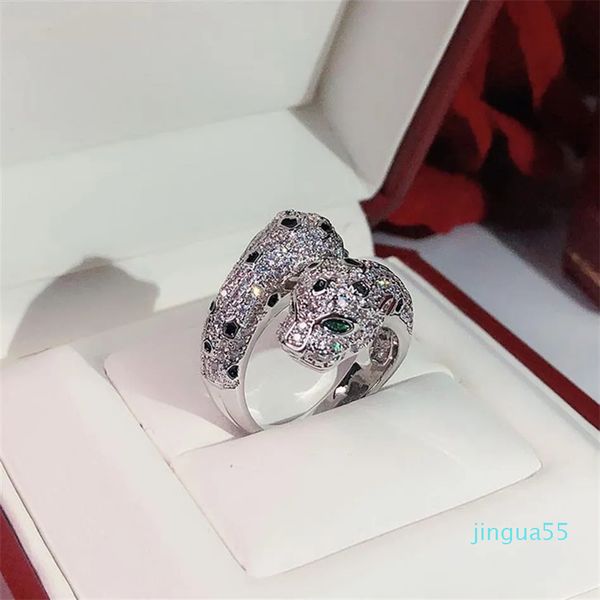 stones personality domineering double black spot leopard ring women's ring dance giving gifts, Silver
stones personality domineering double black spot leopard ring women's ring dance giving gifts, Silver