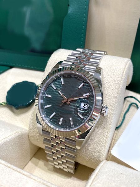 box papers high-quality watch new datejust 41 mint green motif dial 2023 watch, 41mm ref. 126334 bracelet mechanical automatic men watches w, Slivery;brown
box papers high-quality watch new datejust 41 mint green motif dial 2023 watch, 41mm ref. 126334 bracelet mechanical automatic men watches w, Slivery;brown