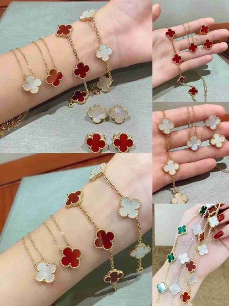 designer bracelet luxury leaf clover charm elegant fashion gold agate shell of pearl holiday special counterp2nw, Silver
designer bracelet luxury leaf clover charm elegant fashion gold agate shell of pearl holiday special counterp2nw, Silver