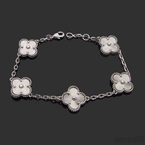 luxury designer link chain bracelet four-leaf cleef clover womens fashion gold bracelets jewelry u6 16xw9 299m8, Silver
luxury designer link chain bracelet four-leaf cleef clover womens fashion gold bracelets jewelry u6 16xw9 299m8, Silver