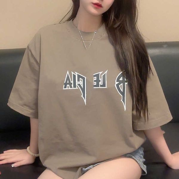 womens designer t shirt tracksuit shirt version of summer extravagance versatility family printed loose tee casual sleeve t-shirt, White;black
womens designer t shirt tracksuit shirt version of summer extravagance versatility family printed loose tee casual sleeve t-shirt, White;black