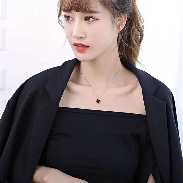 van clover necklace four leaf chain jewelry sided women's fashion korean version simple personality cyber red student versatile collar, Silver
van clover necklace four leaf chain jewelry sided women's fashion korean version simple personality cyber red student versatile collar, Silver