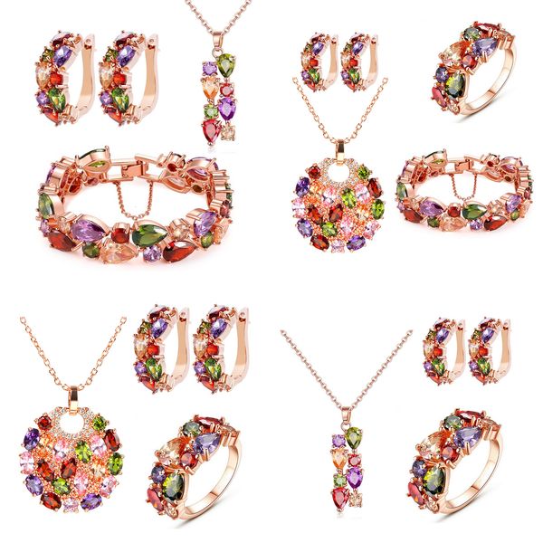 earrings necklace gmgyq rose gold color multi cubic zirconia charming jewelry sets for elegant women or girls beautiful gift 230410, Silver
earrings necklace gmgyq rose gold color multi cubic zirconia charming jewelry sets for elegant women or girls beautiful gift 230410, Silver